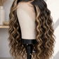 BONANZA 1B/27 Honey Highlight Water Wave 13x4 Lace Front Wig mannequin view