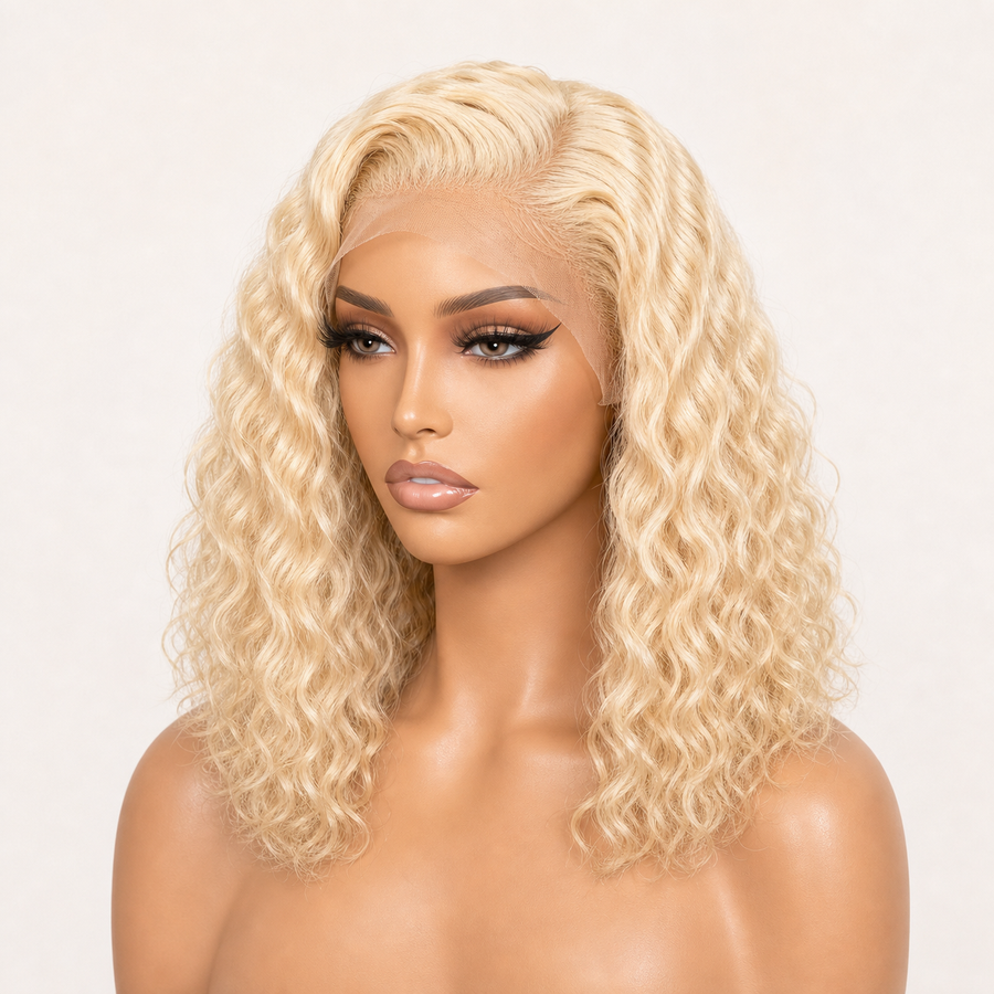 BONANZA 613 Blonde Water Wave 13x6 HD Lace Human Hair Wig