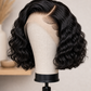 BONANZA Natural Black Water Wave Bob 13x4 Lace Wig mannequin view